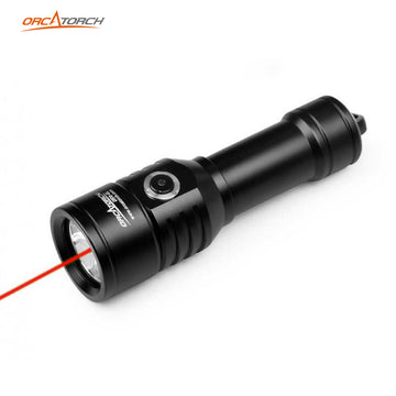 ORCATORCH D570-RL 2-in-1 Scuba Diving Light 1000-Lumen White Beam & Red Laser Light